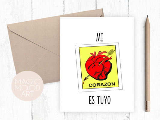Mi Corazón Es Tuyo Card