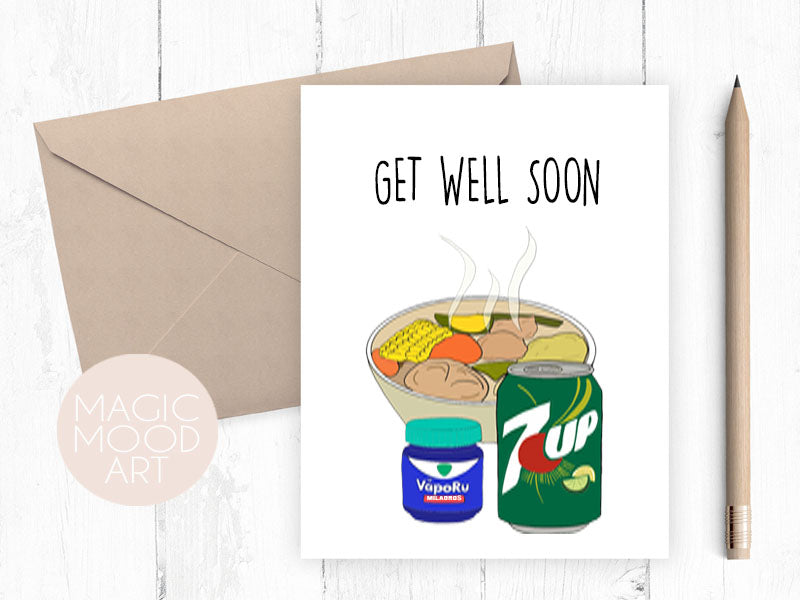 get well soon card drawing ideas