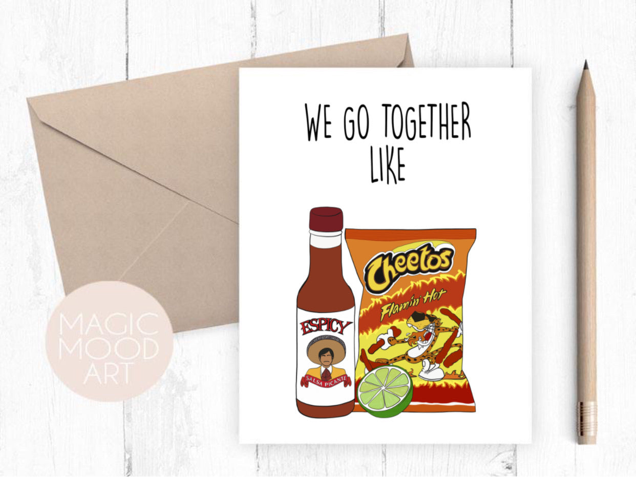 We Go Together Like Card