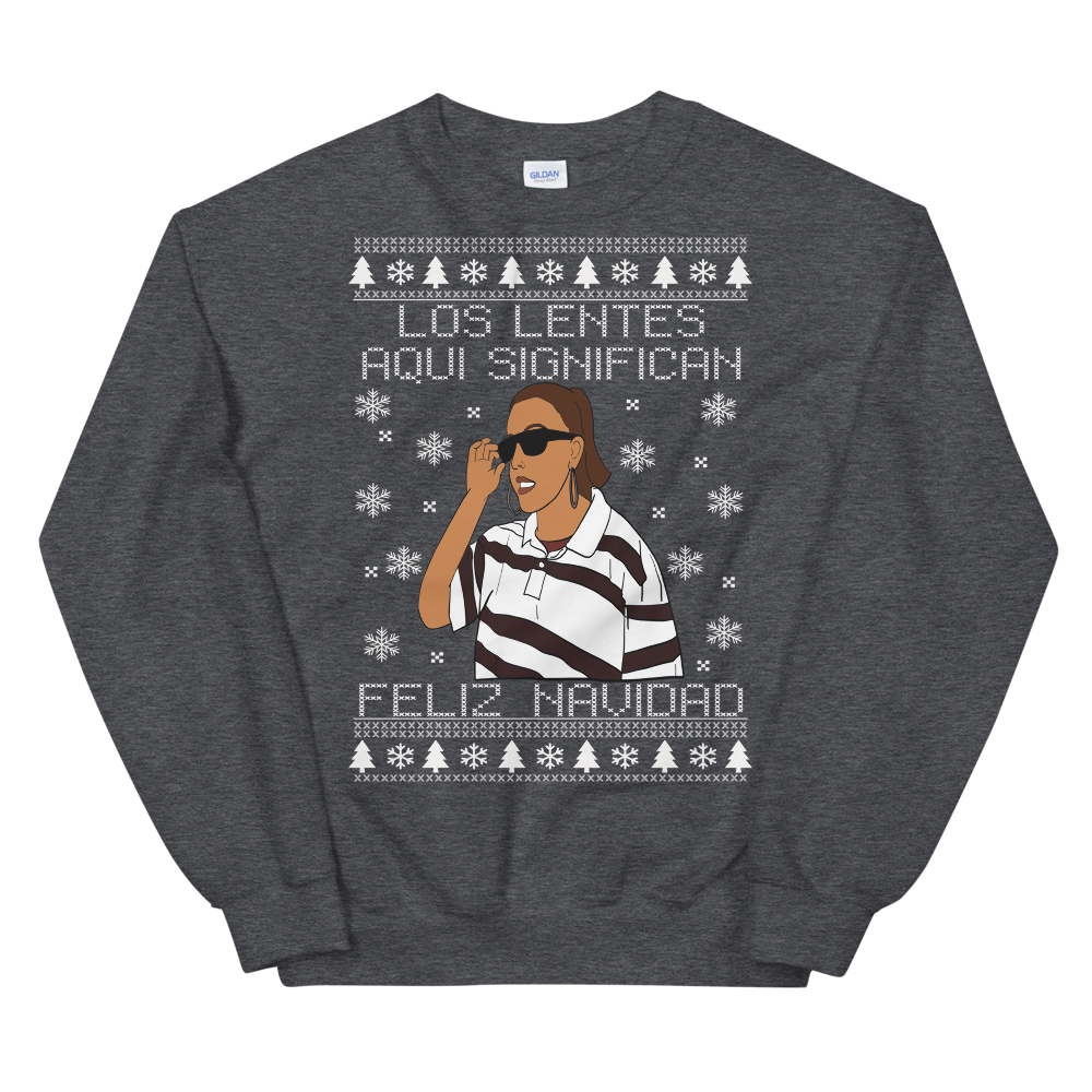 Los Lentes Feliz Navidad Ugly Christmas Sweater