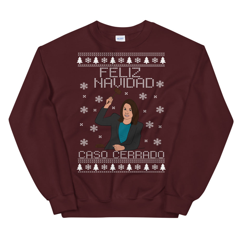 Caso Cerrado Feliz Navidad Ugly Christmas Sweater
