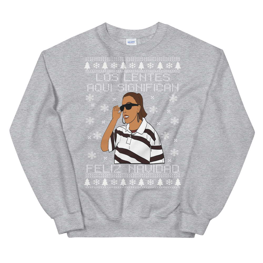 Los Lentes Feliz Navidad Ugly Christmas Sweater