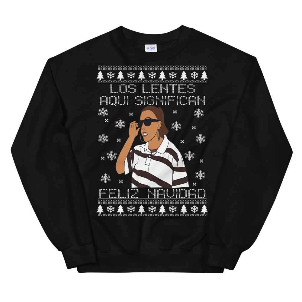 Los Lentes Feliz Navidad Ugly Christmas Sweater