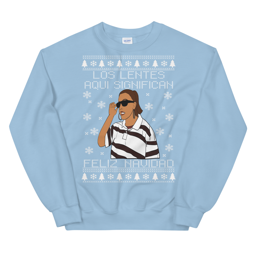 Los Lentes Feliz Navidad Ugly Christmas Sweater