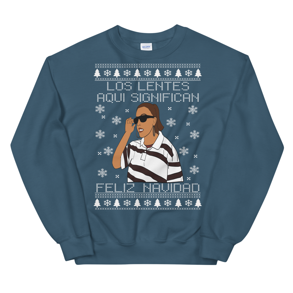 Los Lentes Feliz Navidad Ugly Christmas Sweater
