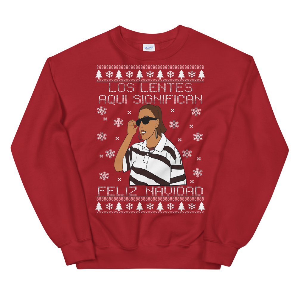 Los Lentes Feliz Navidad Ugly Christmas Sweater