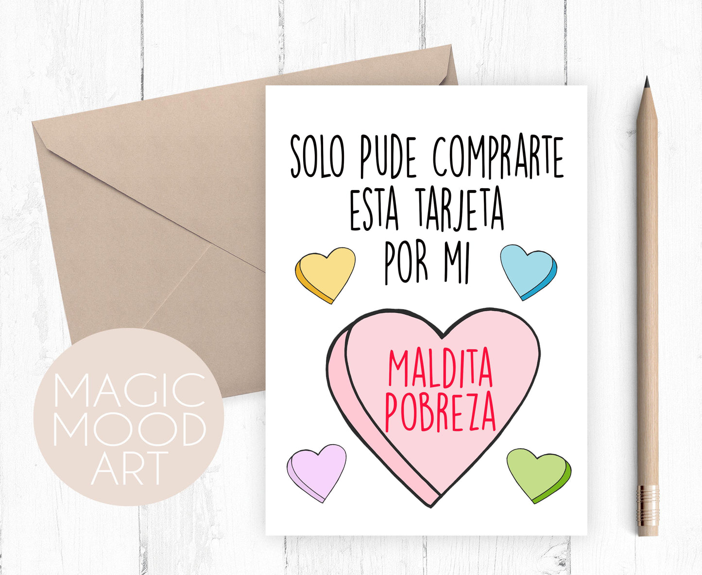 Maldita Pobreza Greeting Card