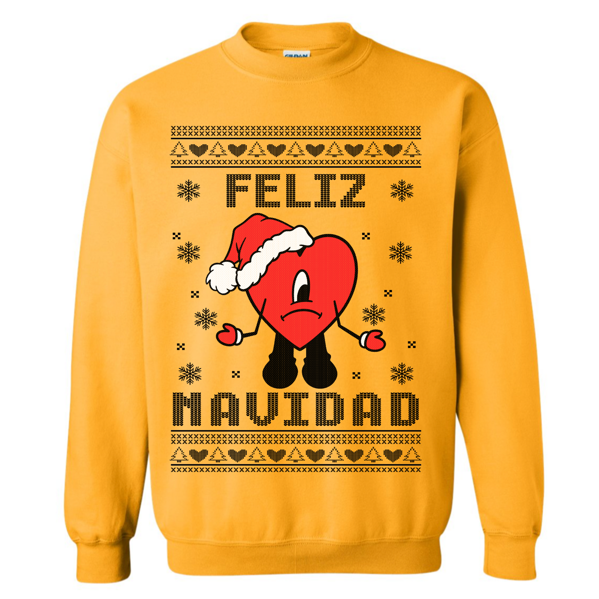 Yellow 2025 christmas sweater