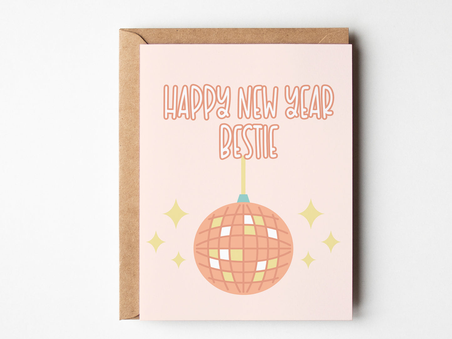 Happy New Year Bestie Card